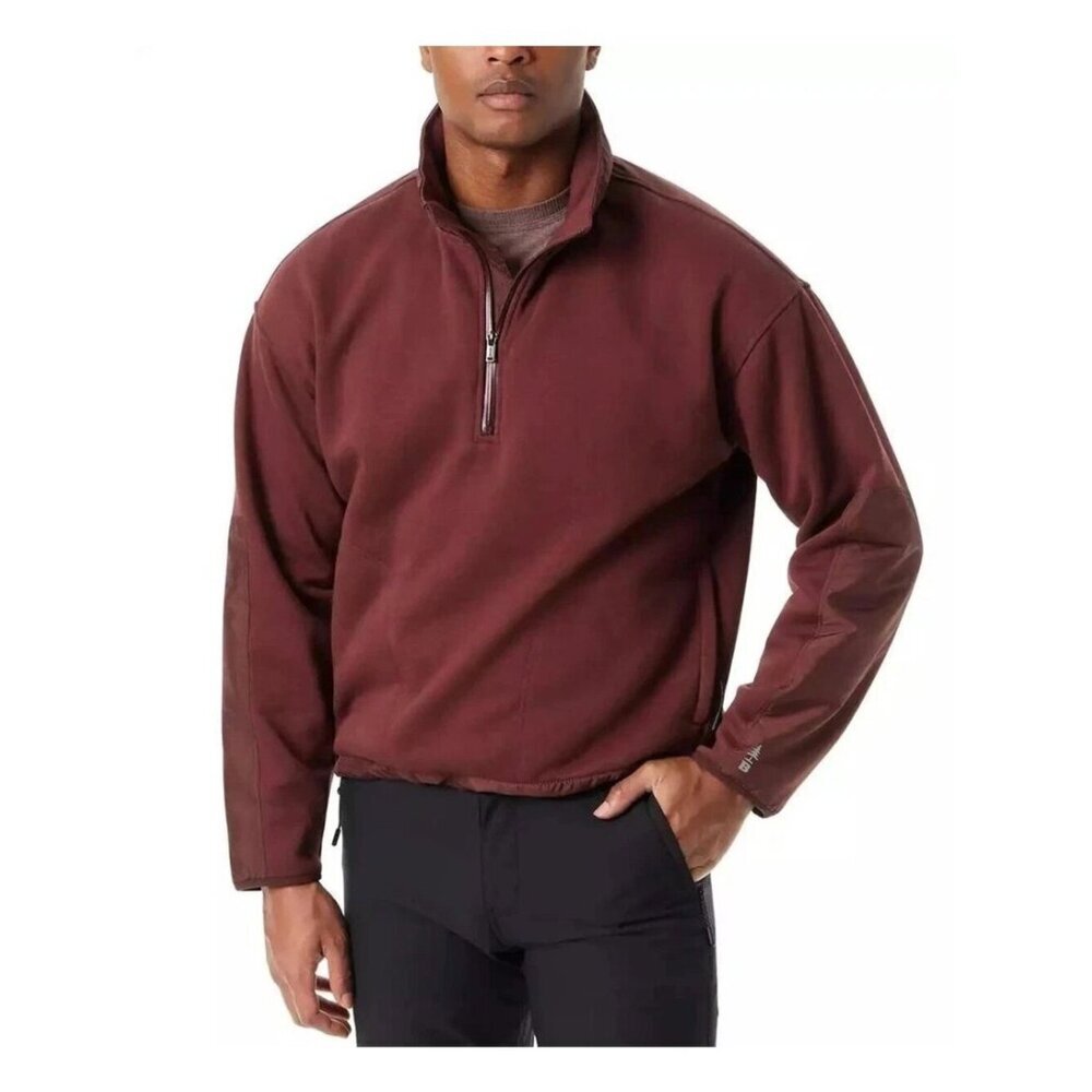 NWT Bass Outdoor Men's XXL Convertible Hoodie 1/4 Zip Sweatshirt J2031